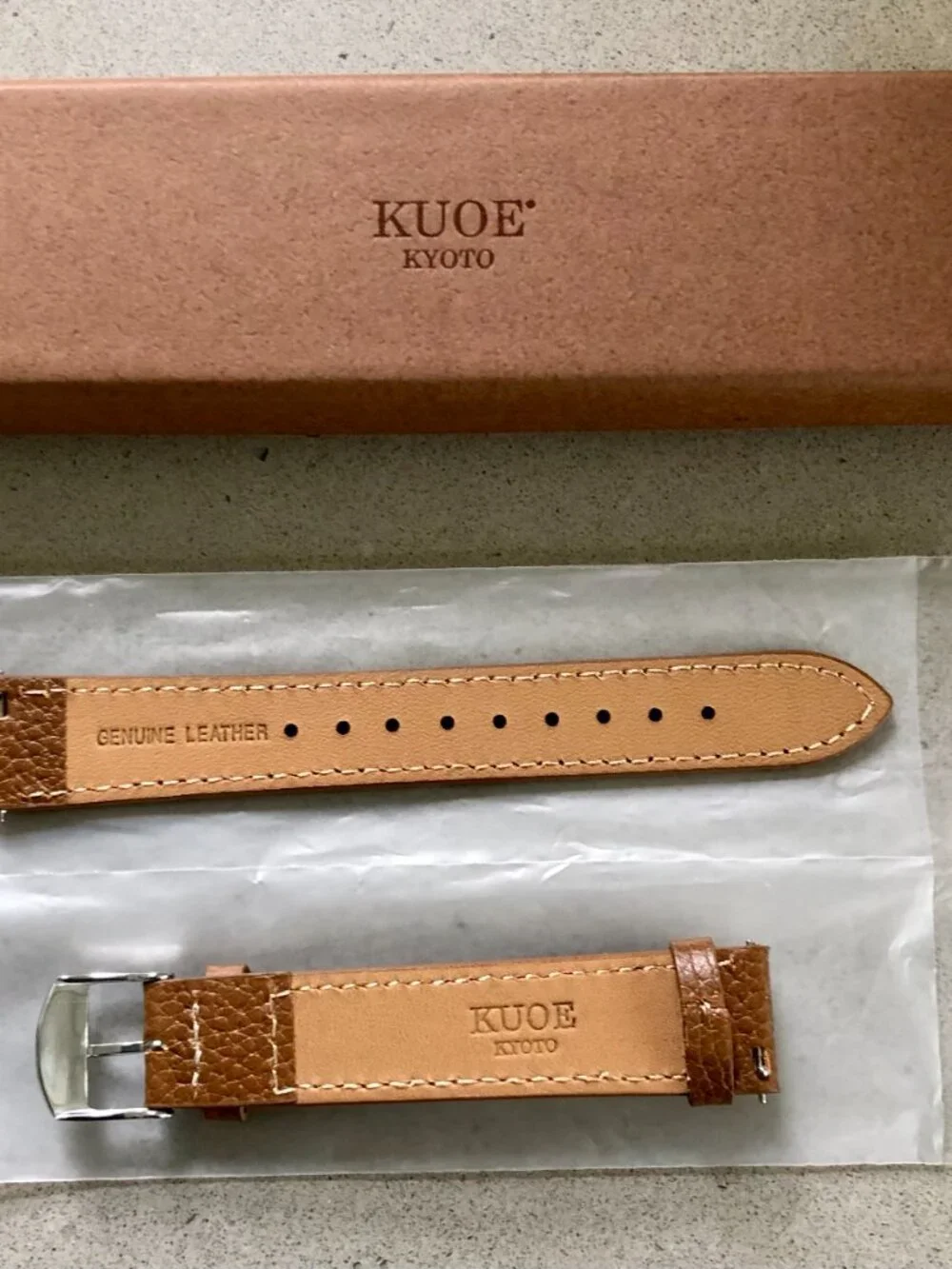 Kuoe Kyoto Watch Strap - Lychee Leather - 18mm